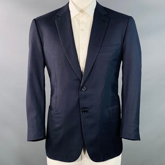 BRIONI Size 44 Regular Navy Wool Twill Notch Lapel Sport Coat - Picture 1 of 9